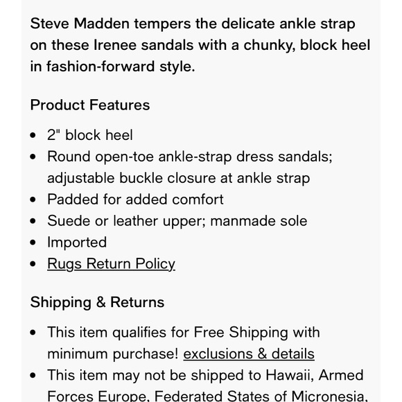 New: Steve Madden Irenee Black Suede. Size 7 - Picture 14 of 16